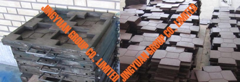 Cross-Shaped Interlocking Rubber Floor Molding Molds