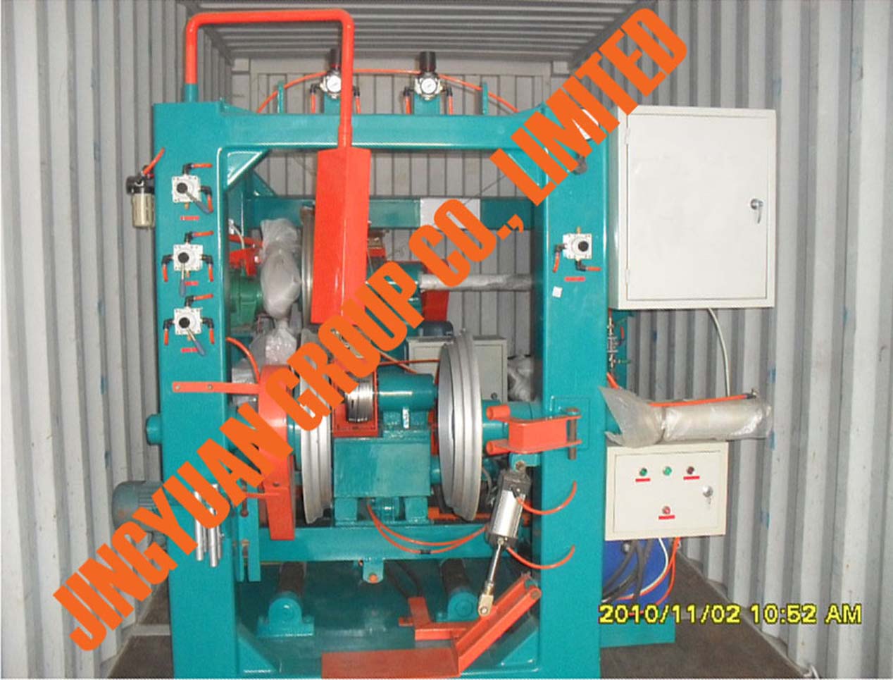 Tire Buffing Machine Before Shipment